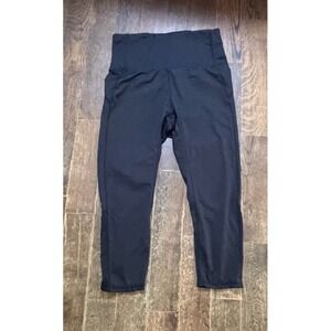 Alexo Athletica Women's Size Large Black Nylon Concealed Carry Cropped Leggings